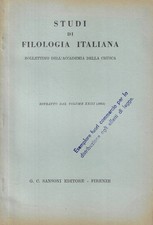 Studi di filologia italiana