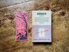SIDDHARTA poema indiano HERMANN HESSE frassinelli 1945 1ed ITA + segnalibro edit