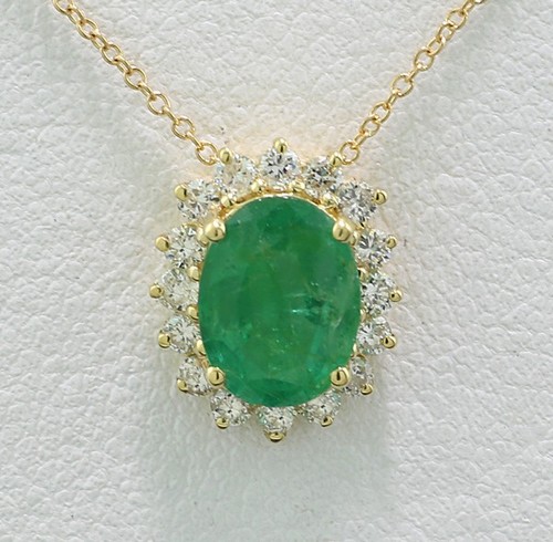 Smeraldo brillante collier - brillante,