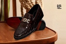 Mocassino uomo coccodrillo