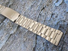 BRACCIALE SEIKO VINTAGE 19MM estremità dritta RARO stile presidente maglie piegate.