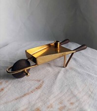 CARRIOLA METALLO E LEGNO PORTA PENNA anni 70