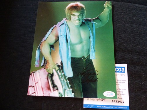 Lou ferrigno autografo firmato - ferrigno,