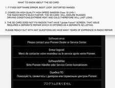 PIONEER AVH-W4400NEX SCHEDA SD