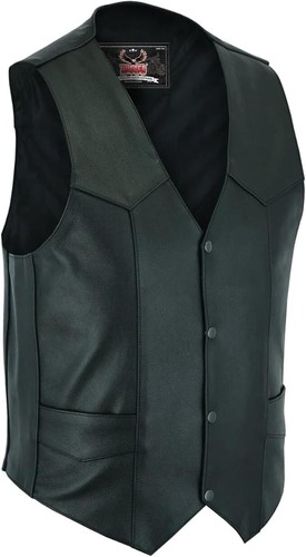 Gilet pelle moto da uomo - moto,