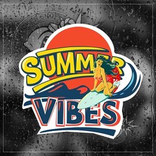 Adesivo Vinile Summer Vibe