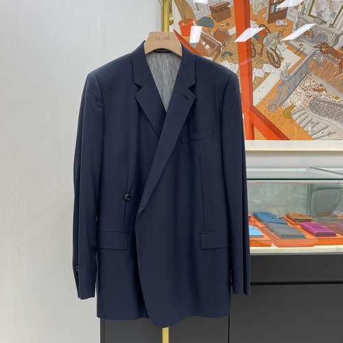 Dior costume croisé bleu - dior,