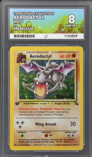 Pokemon tcg aerodactyl 62 - pokemon, 1/62