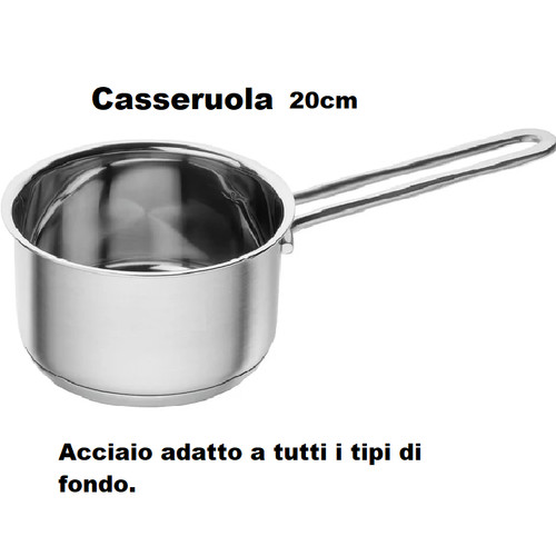 Casseruola acciaio inox - acciaio,