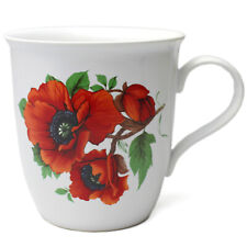 Tazza Jumbo In Ceramica Grande 0,4L Tazza Da Tè Tazza Da Caffè Tazza Mohnblume