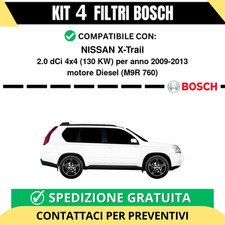 KIT BOSCH 4 Filtri tagliando