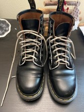Stivaletti Dr. Martens 1460 borchie in pelle nera lisci 38