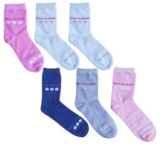 Calzini corti bambina 6 paia