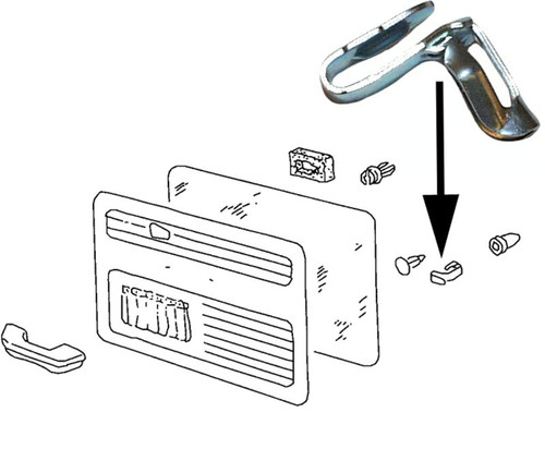 Clip pannello porta vw - pannello,