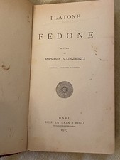 Platone - Fedone - a cura di Manara Valgimigli 1927. Tutto come da foto