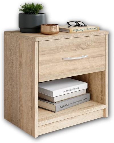 Comodino legno color bianco - comodino, in