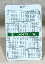 ROLEX 1970 1971 GREEN CALENDAR