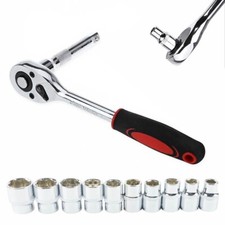 SET 12 CHIAVI BUSSOLA ESAGONALI 1/2 CRICCHETTO BUSSOLE REVERSIBILE 8-24MM