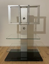 Portatv Porta TV in vetro con mensole