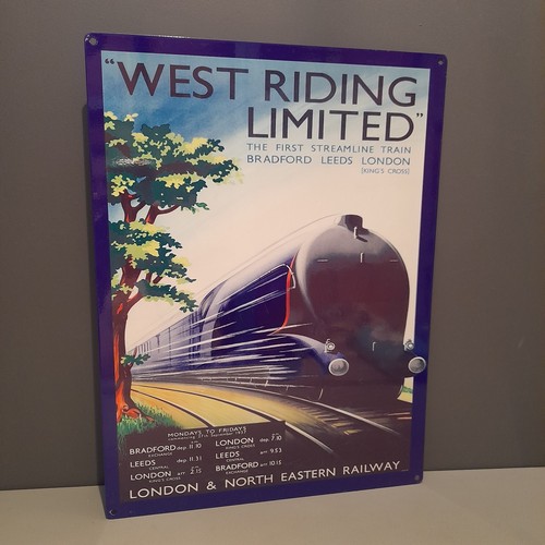 West riding steam train - west,