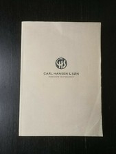 CARL HANSEN & SON CRAFTSMANSHIP DESIGN FURNITURE CHAIRS DANISH CATALOGUE CATALOG
