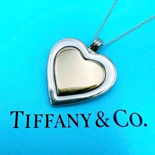 Collana combinata Tiffany & Co. cuore argento 925 18 carati