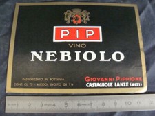 Etichetta vino Nebiolo PIP