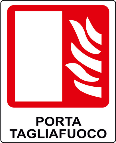 Cartello segnaletica porta - cartello,
