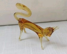 Gatto Vintage In Vetro Di Murano Anni 70 Soprammobile In Vetro Soffiato