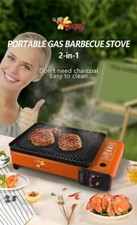 Portable Gas Grill Orange