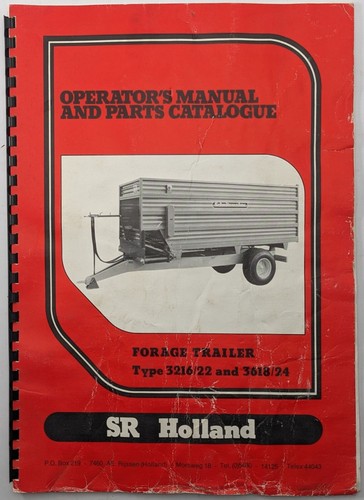 Manuale originale holland - originale, sr
