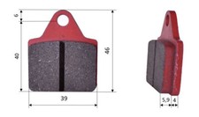 Pastiglie dei freni (set di 2)