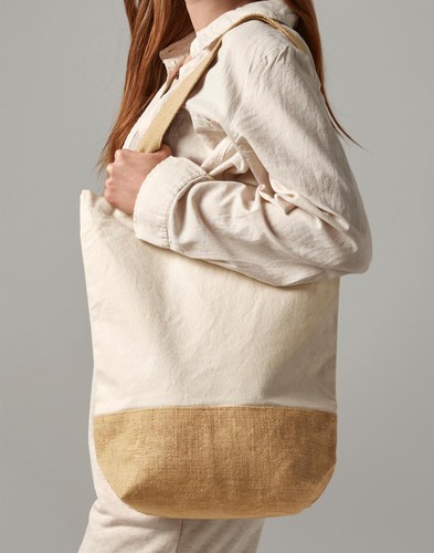 Shopper tela con base di - shopper, in