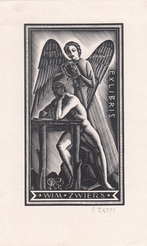 Exlibris libro italo zetti - exlibris,