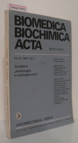 Biomedica biochimica acta - biomedica,