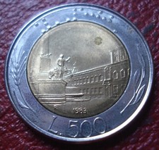 1983-R ITALY 500 LIRE IN AU