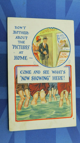 Saucy comic postcard 1920s - saucy,