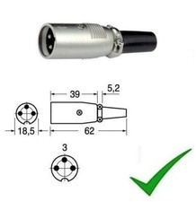 Connettore XLR Canon Spina