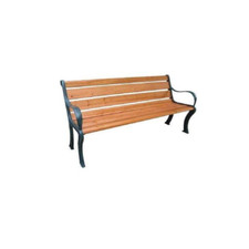 Panchina Domus Sila in ghisa doghe in legno 157x60 cm panca da esterno giardino