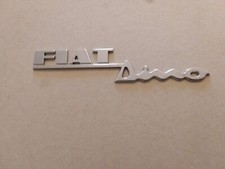 FIAT DINO  LOGO  ORIGINALE IN METALLO  LUNGO 20 CM  PRATICAMENTE NUOVO