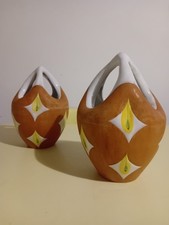 Coppia Vasi Ceramiche Fiamma