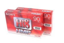 2 Cassette Sony Hi8 90 minuti