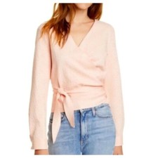 Camicetta Jacquard Nuova con etichette $160 SAMOE SAMOE Rosa Fiore Luna Grande SKU1883