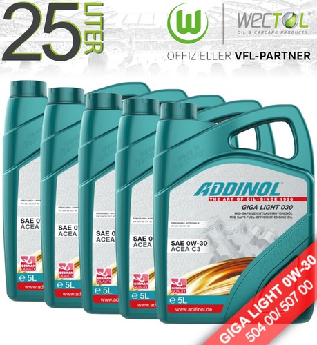 Olio motore 5x5 litri addinol - motore,