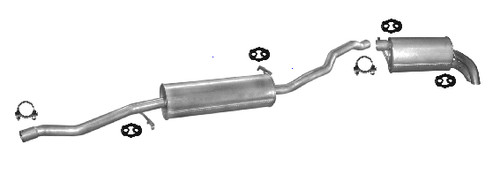 Silenziatore scarico sharan - vw,