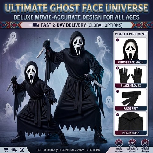 Maschera viso fantasma urlo