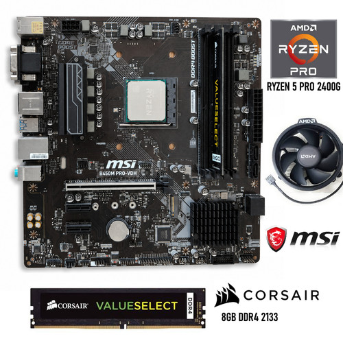 Kit scheda madre msi - kit, b450m