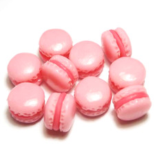 100 macarons rosa miniatura - macarons, in