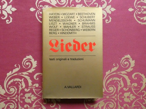 Lieder testi originali - , e