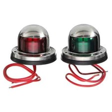 Luce di segnalazione LED marina in acciaio inox rossa e verde yacht luce abbagliante gommone
